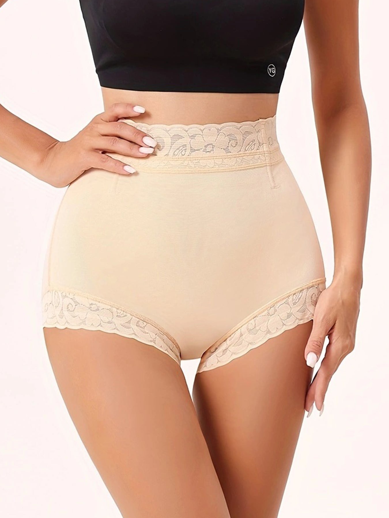Classic Women's Body Shaper with Lace Butt Lifter Tummy Control Underwear Panties Smoothing Briefs