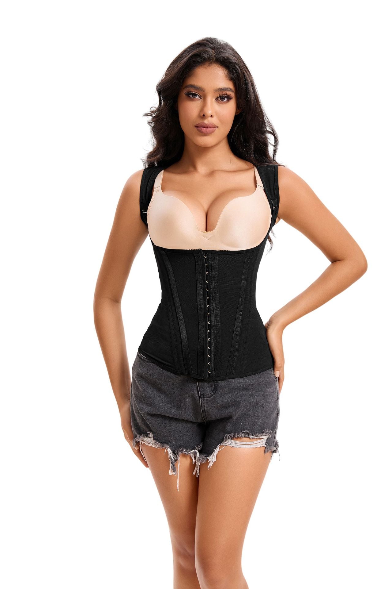 Waist Trainer for Women Body Shaper Corset Vest Tank Top with Steel Bones