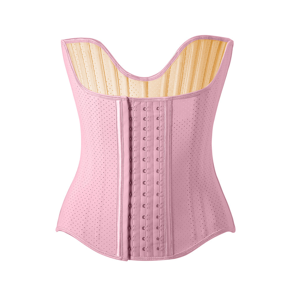 Women's Curved Bone Waist Trainer High Compression Tummy Control Belly Belt
