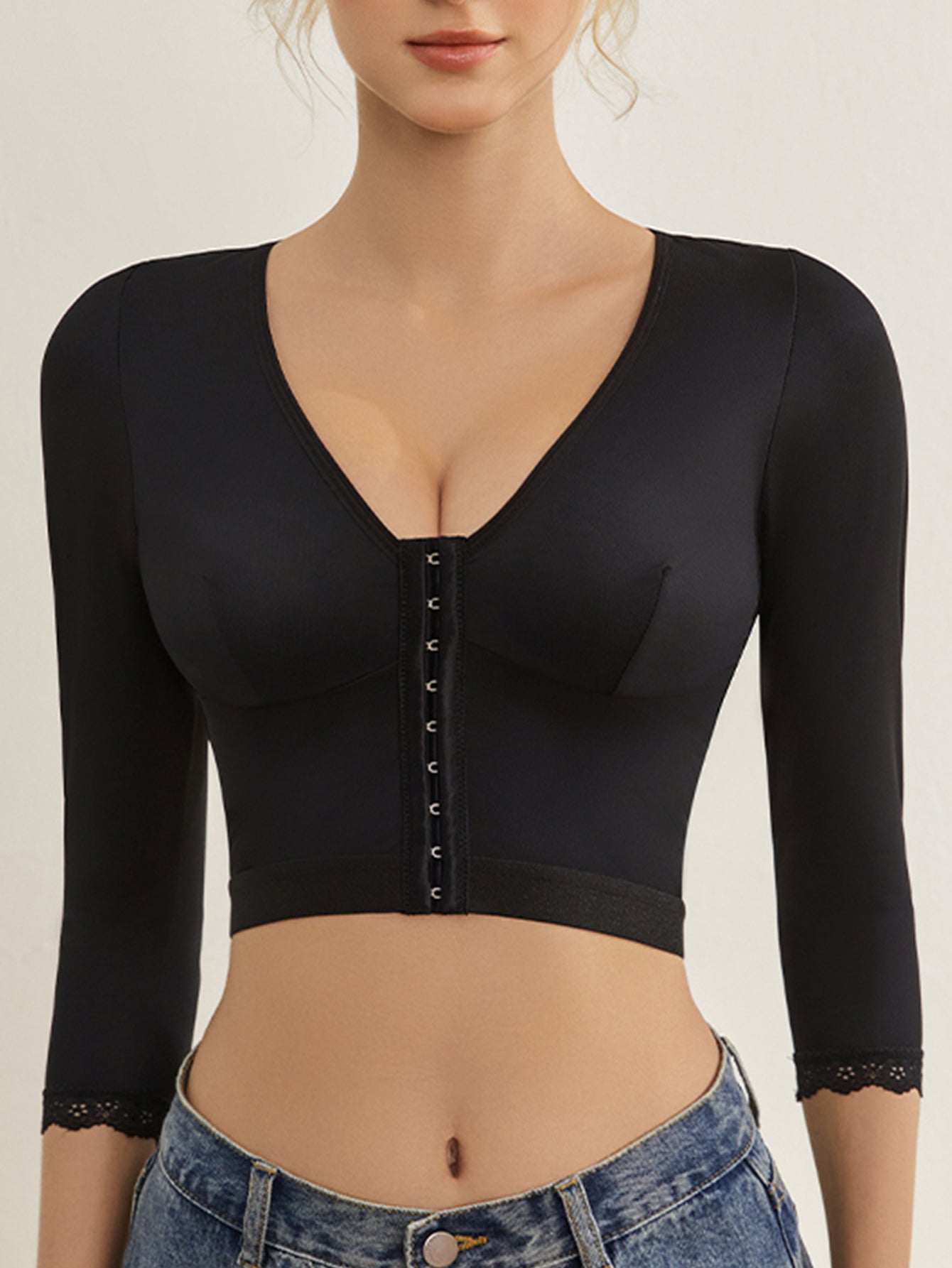 Posture Corrector Shaping Tops Arm Shaper Front Buckle Slimmer Top