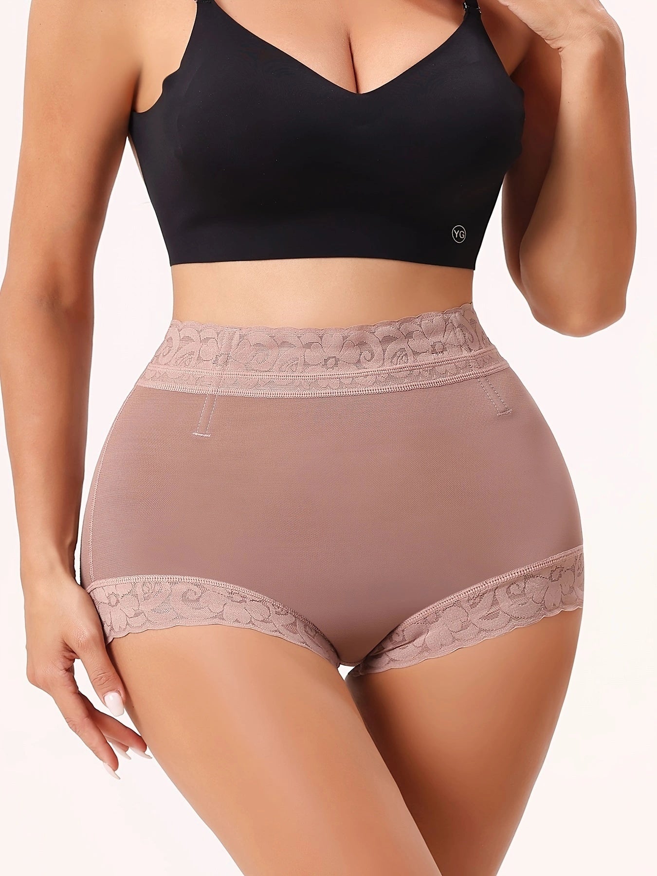 Classic Women's Body Shaper with Lace Butt Lifter Tummy Control Underwear Panties Smoothing Briefs