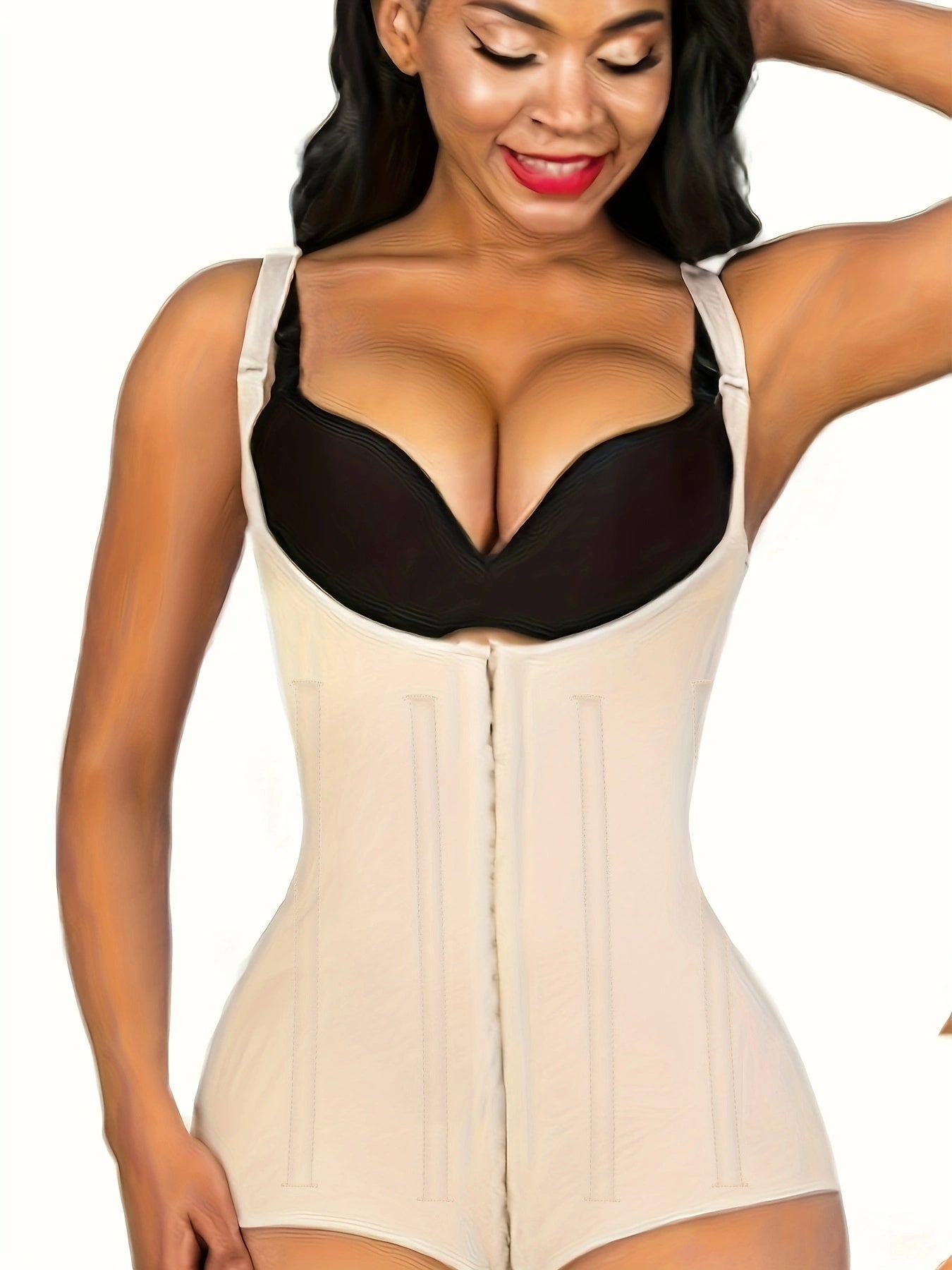 Body Shaper Slimming Tummy Control Fajas Open Breast Shapewear