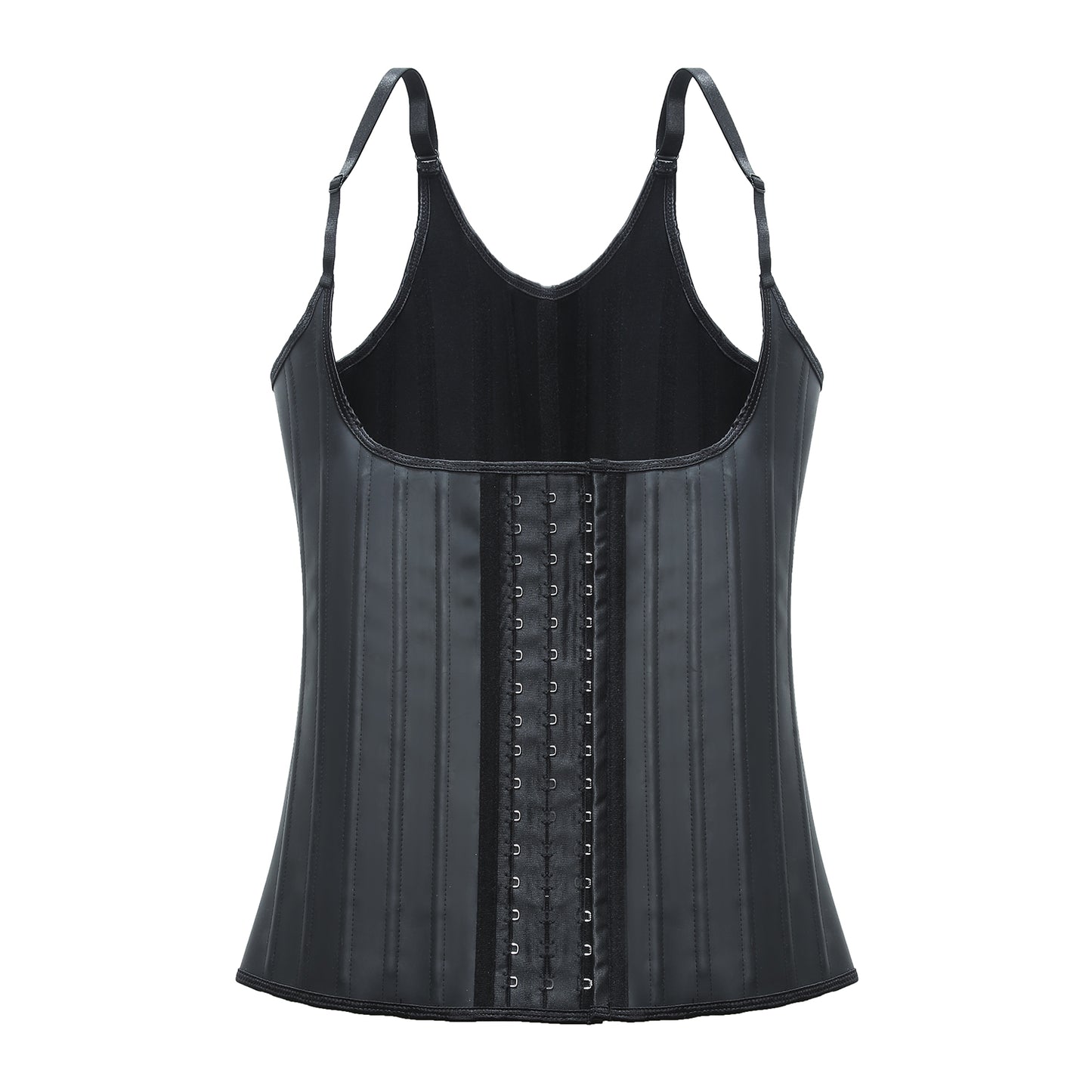Latex Matte Rubber Vest Shapewear Top Breathable Sports Corset Waist Shapewear