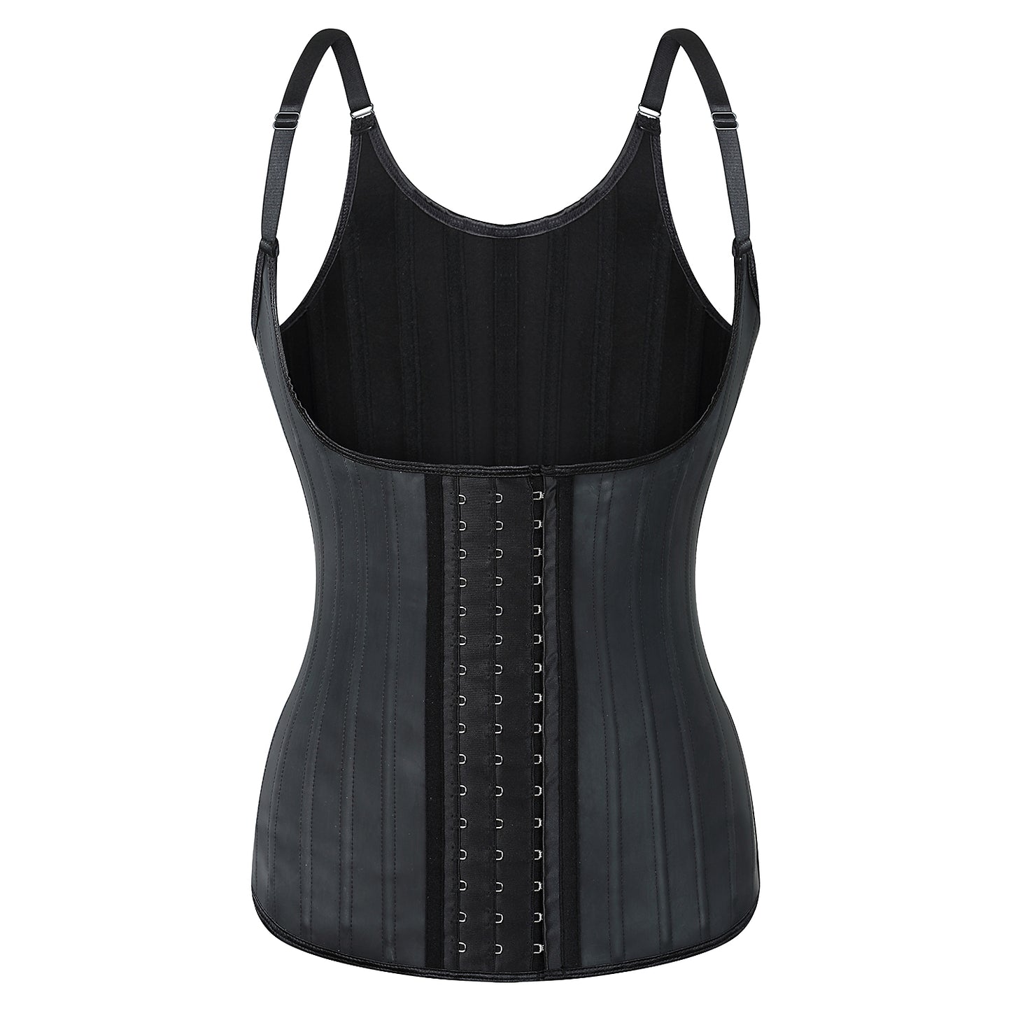 Latex Matte Rubber Vest Shapewear Top Breathable Sports Corset Waist Shapewear