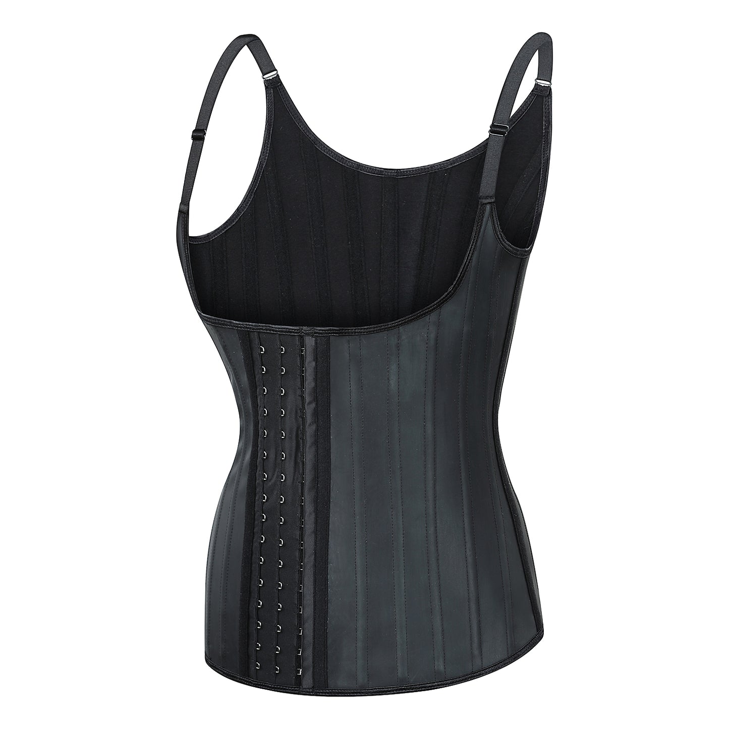 Latex Matte Rubber Vest Shapewear Top Breathable Sports Corset Waist Shapewear