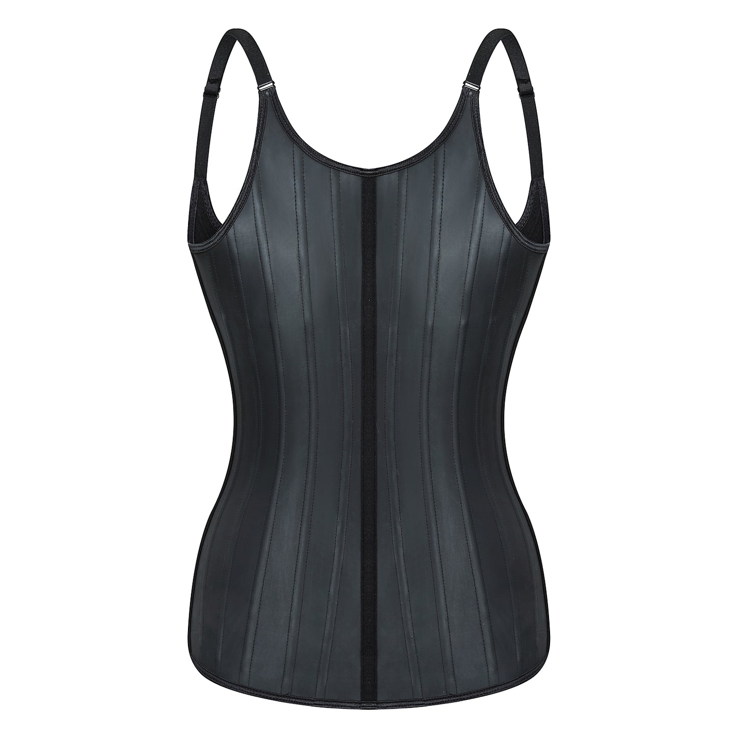 Latex Matte Rubber Vest Shapewear Top Breathable Sports Corset Waist Shapewear