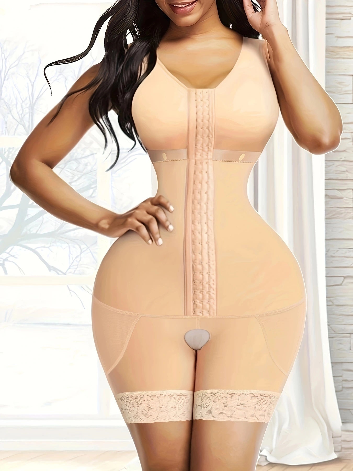 Women's Shapewear Tummy Control Bodysuit, Tummy Control Body Suit, High-Waist Thigh Slimmer