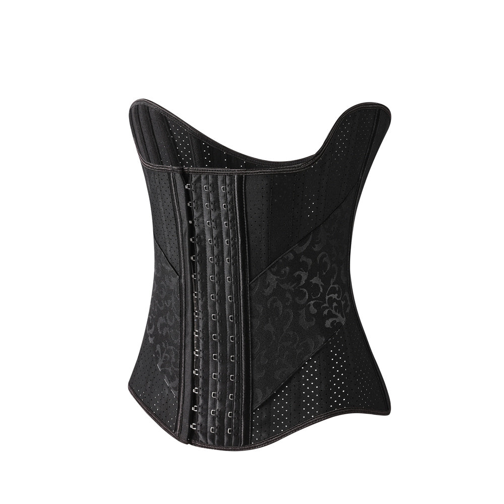 Women's Curved Bone Waist Trainer High Compression Tummy Control Belly Belt