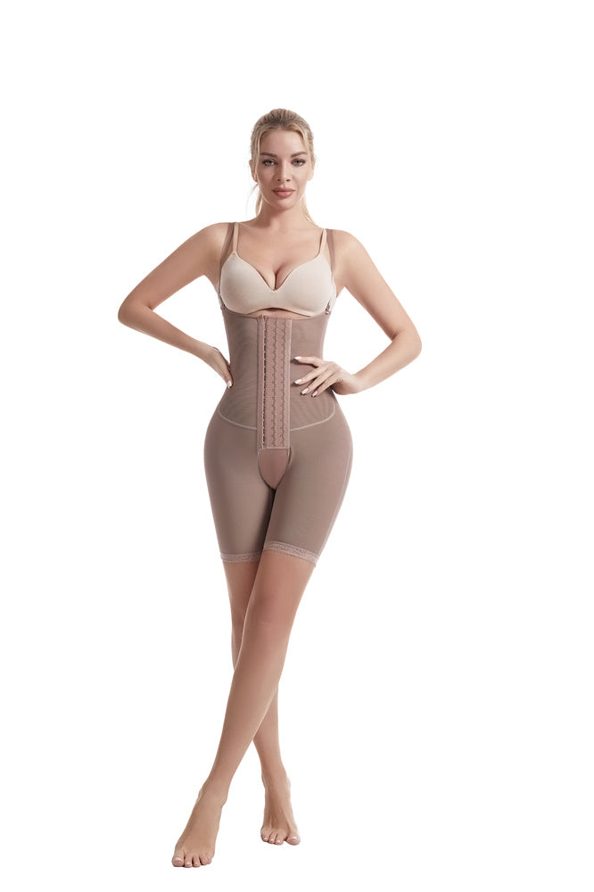 Women's Tummy Control Elasticity Plus Size Postpartum Open Breast Shapewear