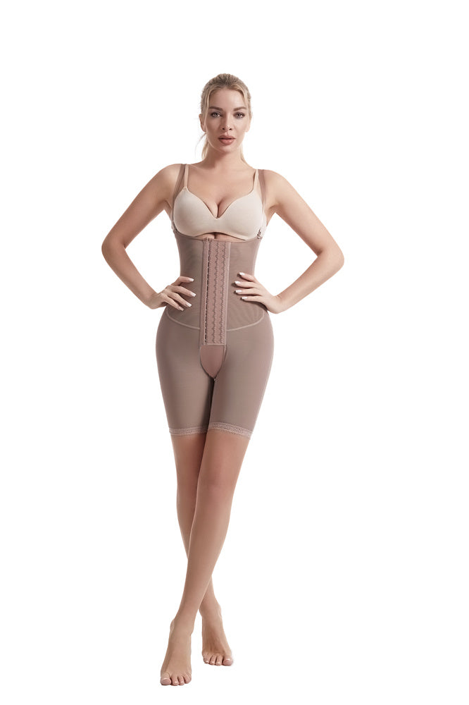 Women's Tummy Control Elasticity Plus Size Postpartum Open Breast Shapewear