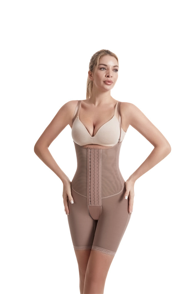 Women's Tummy Control Elasticity Plus Size Postpartum Open Breast Shapewear