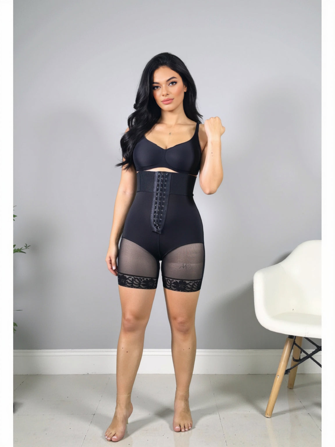 Tummy Control Faja Shorts High Waist Butt Lifter Thigh Shaping Shorts