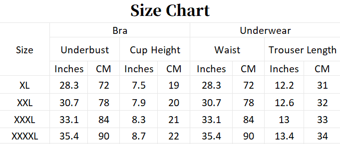 Plus-size Lace Floral Lingerie Set
