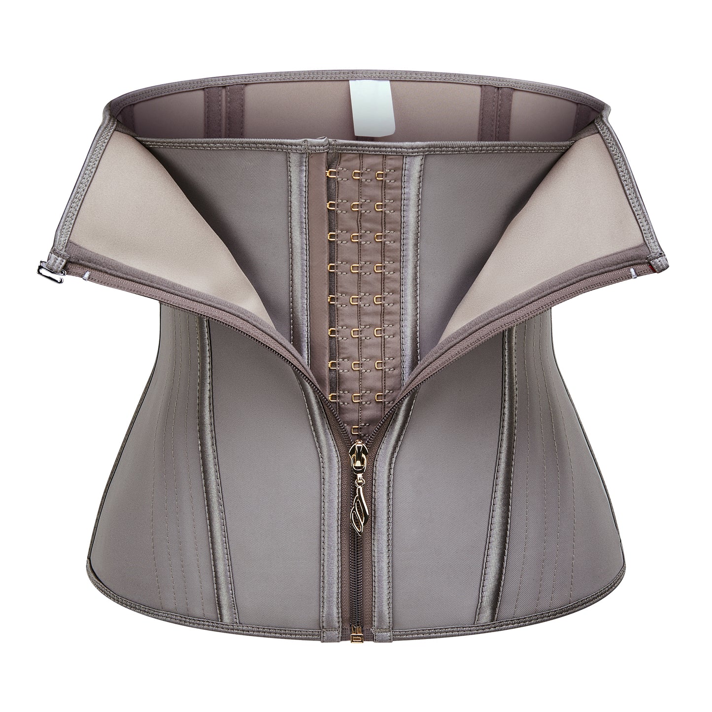 Women's Curved Bone Waist Trainer High Compression Tummy Control Belly Belt