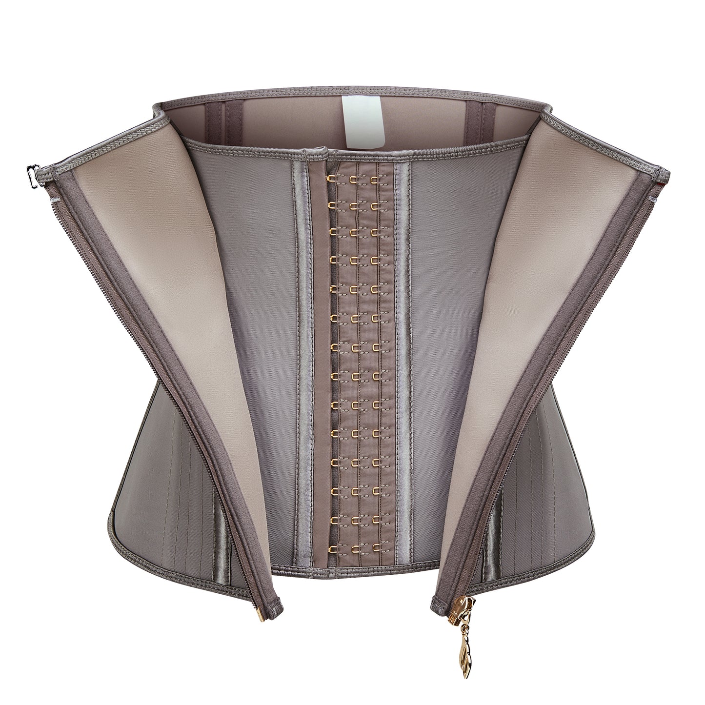 Women's Curved Bone Waist Trainer High Compression Tummy Control Belly Belt