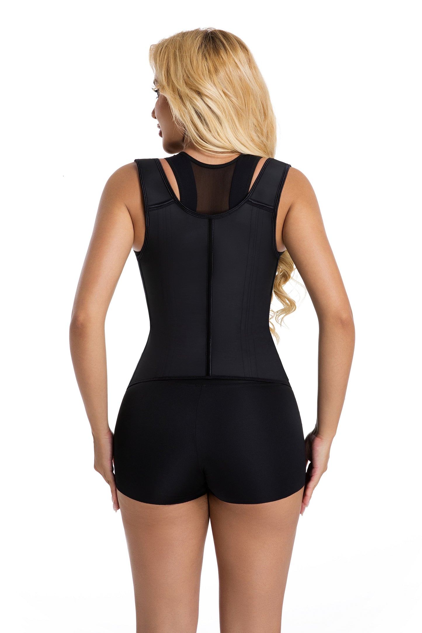 Double Compression Fajas Colombianas Tummy Control Steel Boned Waist Trainer