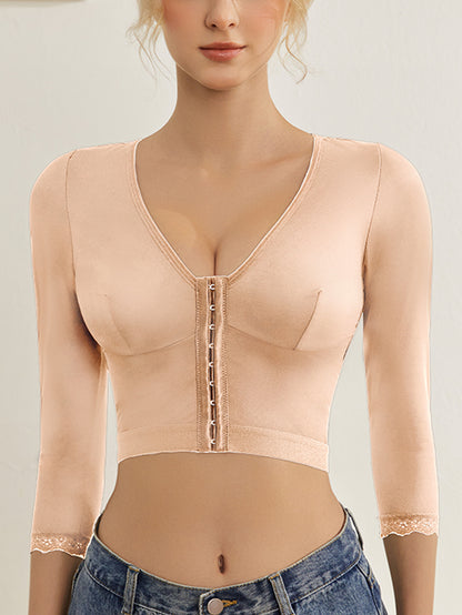 Posture Corrector Shaping Tops Arm Shaper Front Buckle Slimmer Top