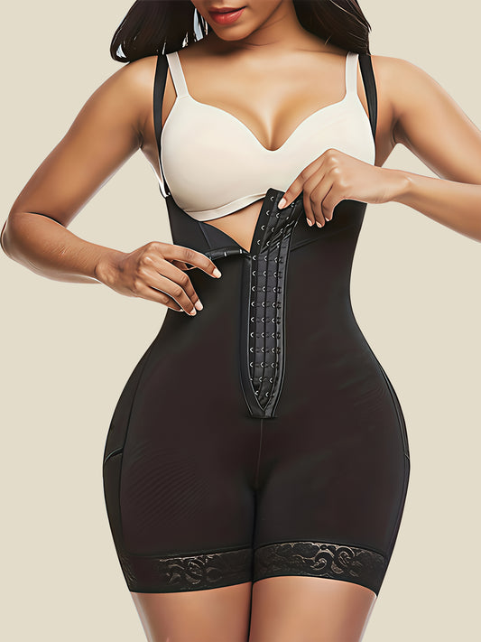 Tummy Control Body Shaper Butt Lifter Thigh Slimmer Faja Plus Shapewear with Zipper Crotch