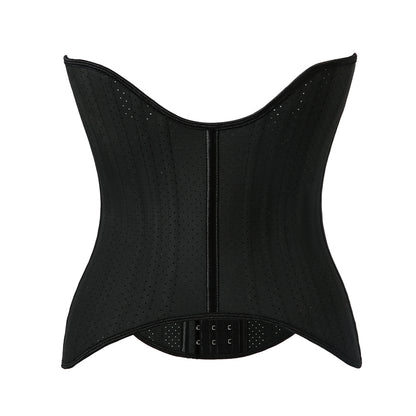 Women's Curved Bone Waist Trainer High Compression Tummy Control Belly Belt