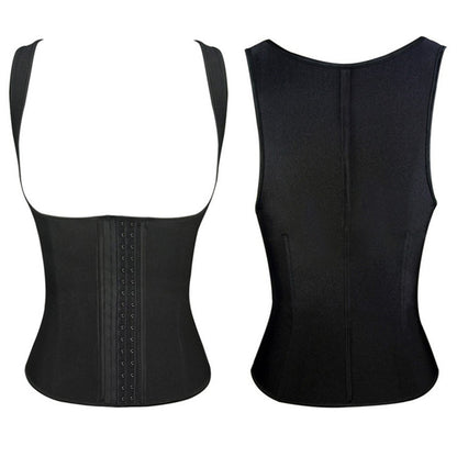 Waist Trainer for Women Body Shaper Corset Vest Tank Top with Steel Bones