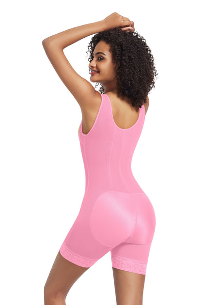 SHAPMAMA™ High Compression Shapewear with Front Zipper and Mid Thigh