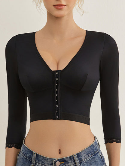 Posture Corrector Shaping Tops Arm Shaper Front Buckle Slimmer Top