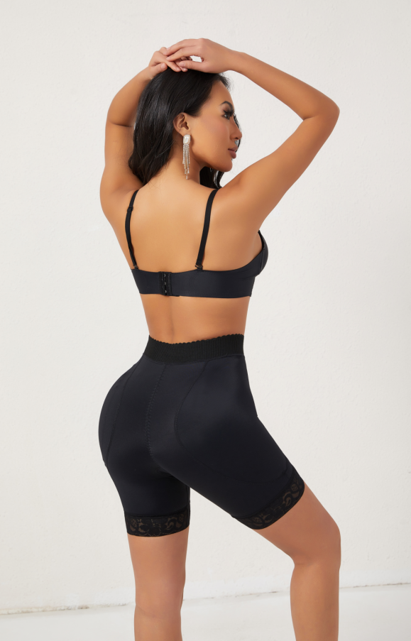 SHAPMAMA™ Women High Waist Adjustable Hook Tummy Control Shapewear Butt Lifting Hip Enhancement Panties with Removable Pad