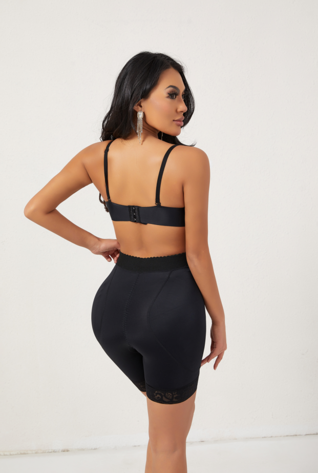 SHAPMAMA™ Women High Waist Adjustable Hook Tummy Control Shapewear Butt Lifting Hip Enhancement Panties with Removable Pad