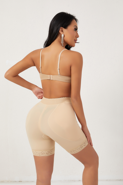 SHAPMAMA™ Women High Waist Adjustable Hook Tummy Control Shapewear Butt Lifting Hip Enhancement Panties with Removable Pad