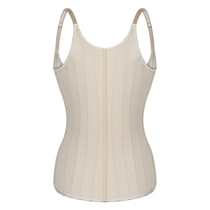Latex Matte Rubber Vest Shapewear Top Breathable Sports Corset Waist Shapewear