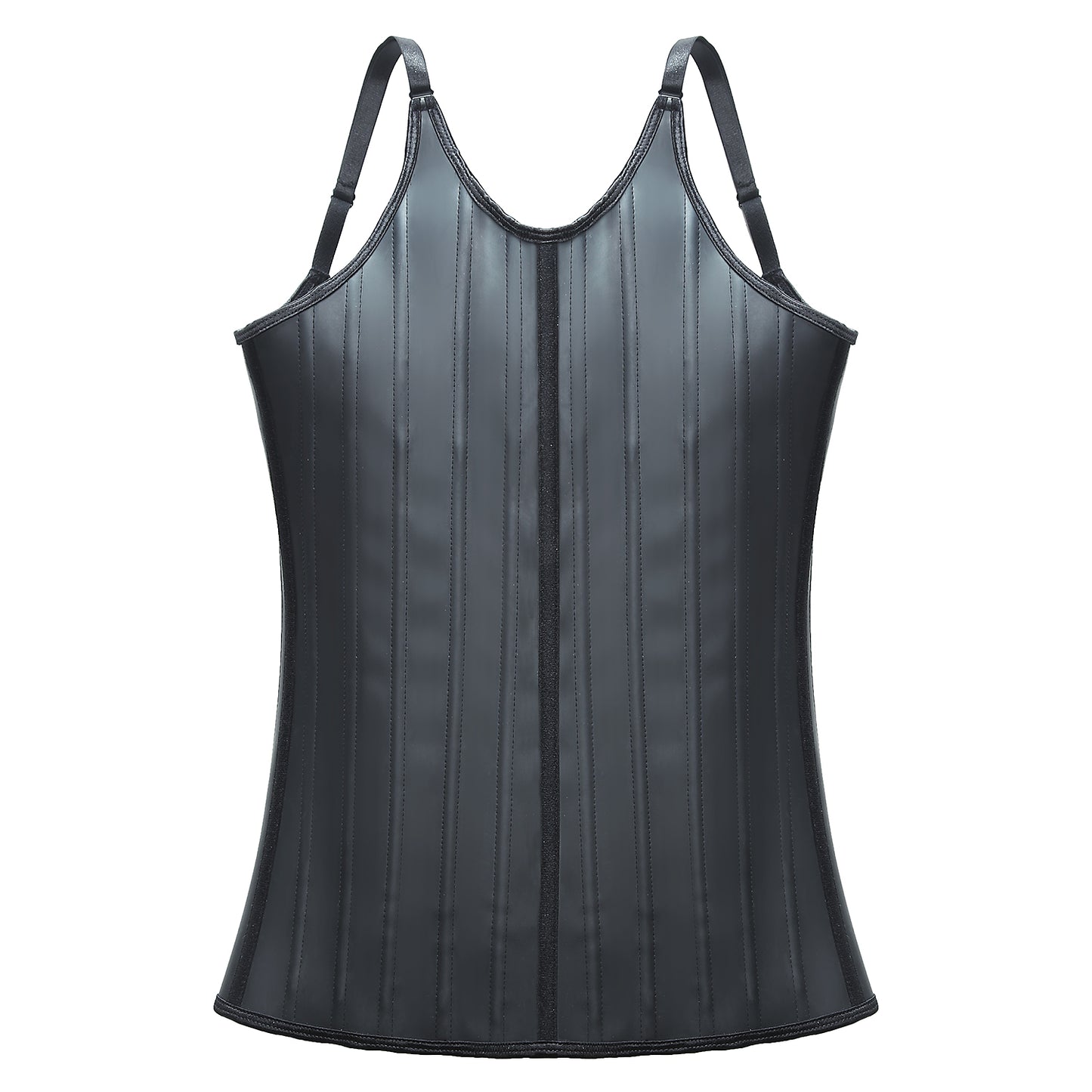 Latex Matte Rubber Vest Shapewear Top Breathable Sports Corset Waist Shapewear
