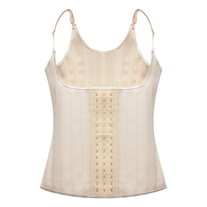 Latex Matte Rubber Vest Shapewear Top Breathable Sports Corset Waist Shapewear