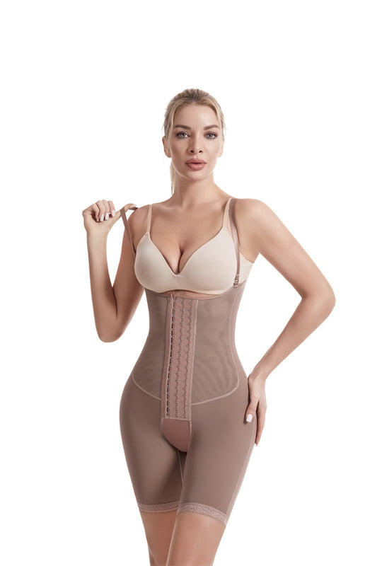 Women's Tummy Control Elasticity Plus Size Postpartum Open Breast Shapewear