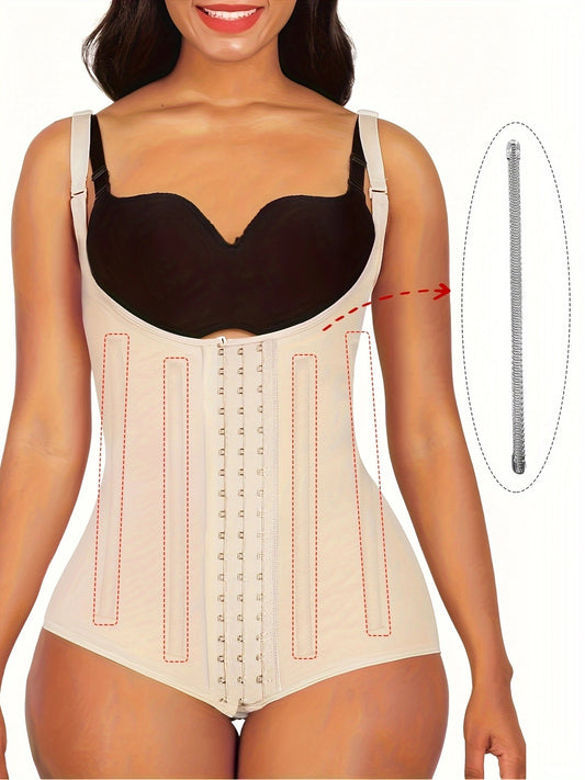 Body Shaper Slimming Tummy Control Fajas Open Breast Shapewear
