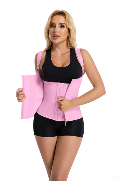 Double Compression Fajas Colombianas Tummy Control Steel Boned Waist Trainer