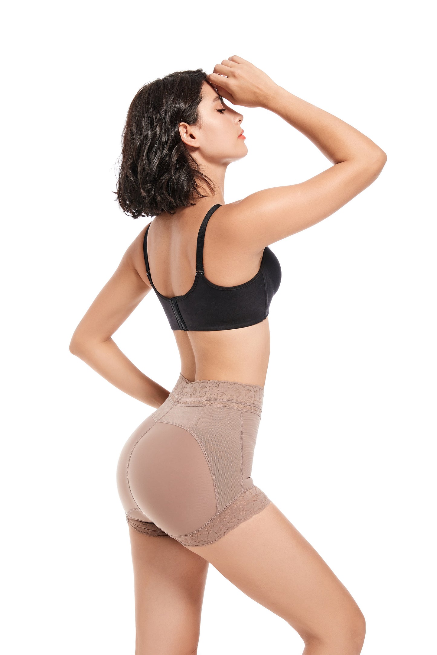 SHAPMAMA™ Classic Women's Body Shaper with Lace Butt Lifter Tummy Control Underwear Panties Smoothing Briefs