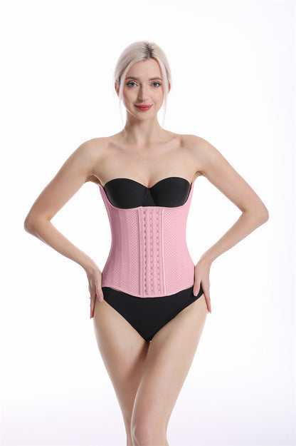 Women's Curved Bone Waist Trainer High Compression Tummy Control Belly Belt
