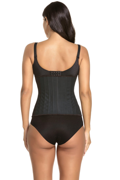 Women's Adjustable Latex Waist Trainer Steel Bones Slimming Workout Latex Corset