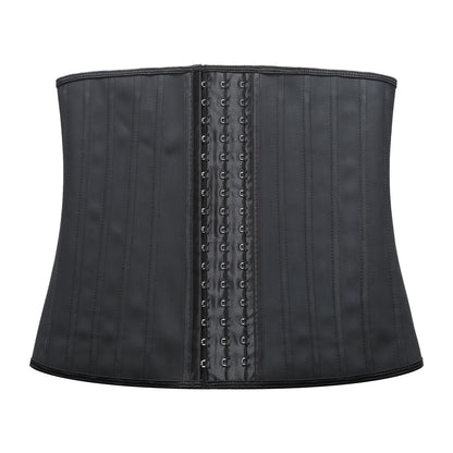 Women's Adjustable Latex Waist Trainer Steel Bones Slimming Workout Latex Corset
