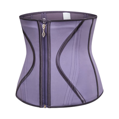 Women's Curved Bone Waist Trainer High Compression Tummy Control Belly Belt