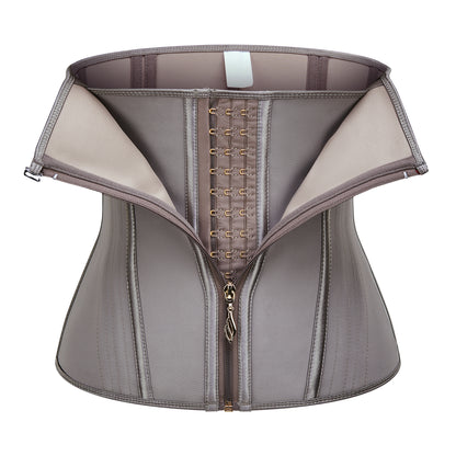 Women's Curved Bone Waist Trainer High Compression Tummy Control Belly Belt