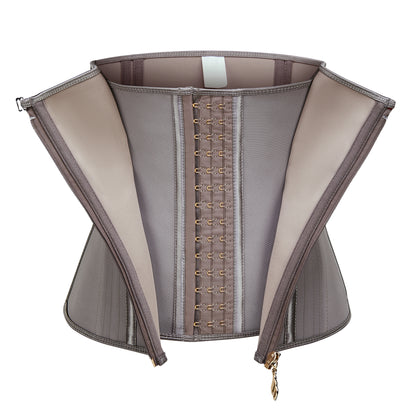 Women's Curved Bone Waist Trainer High Compression Tummy Control Belly Belt