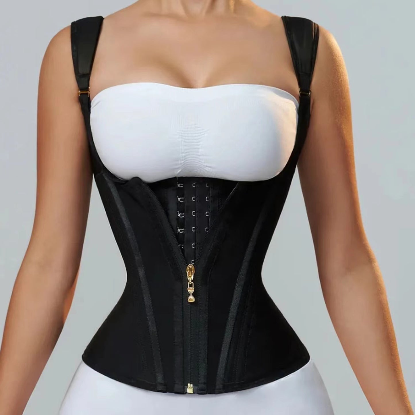 Waist Trainer for Women Body Shaper Corset Vest Tank Top with Steel Bones
