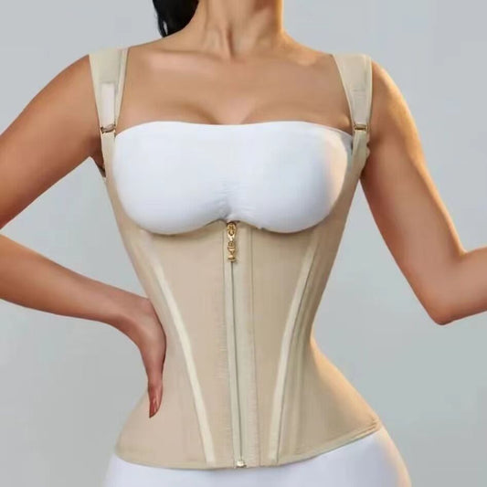 Waist Trainer for Women Body Shaper Corset Vest Tank Top with Steel Bones
