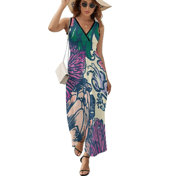 Sleeveless Maxi Dress: Effortless Elegance Unleashed - podsforgirl 