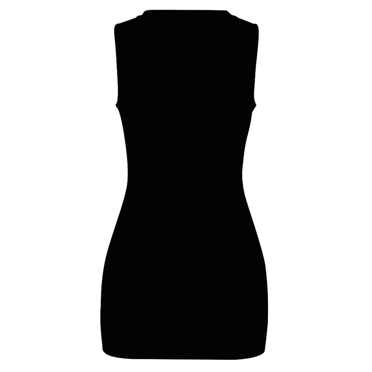 Trendsetting Crossover Crop Bodycon Mini Dress